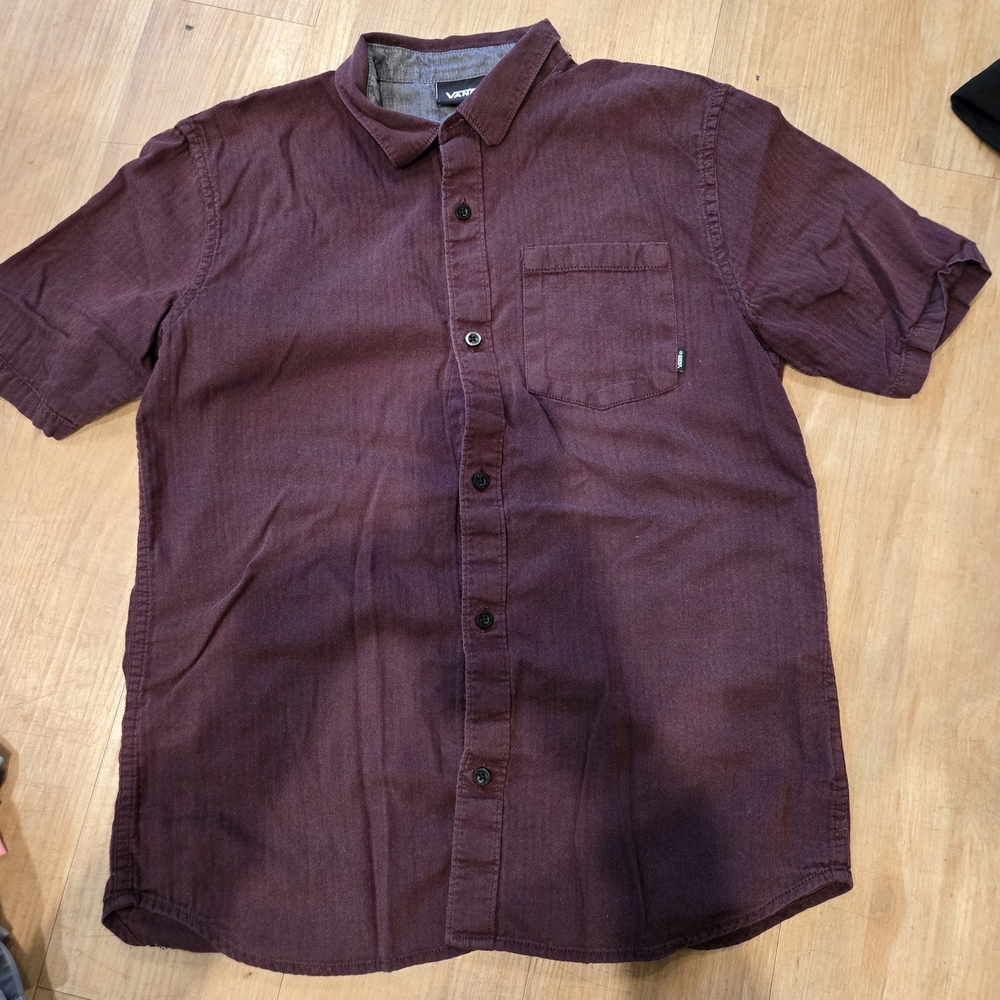 Boy Burgundy Short Sleeve Shirt